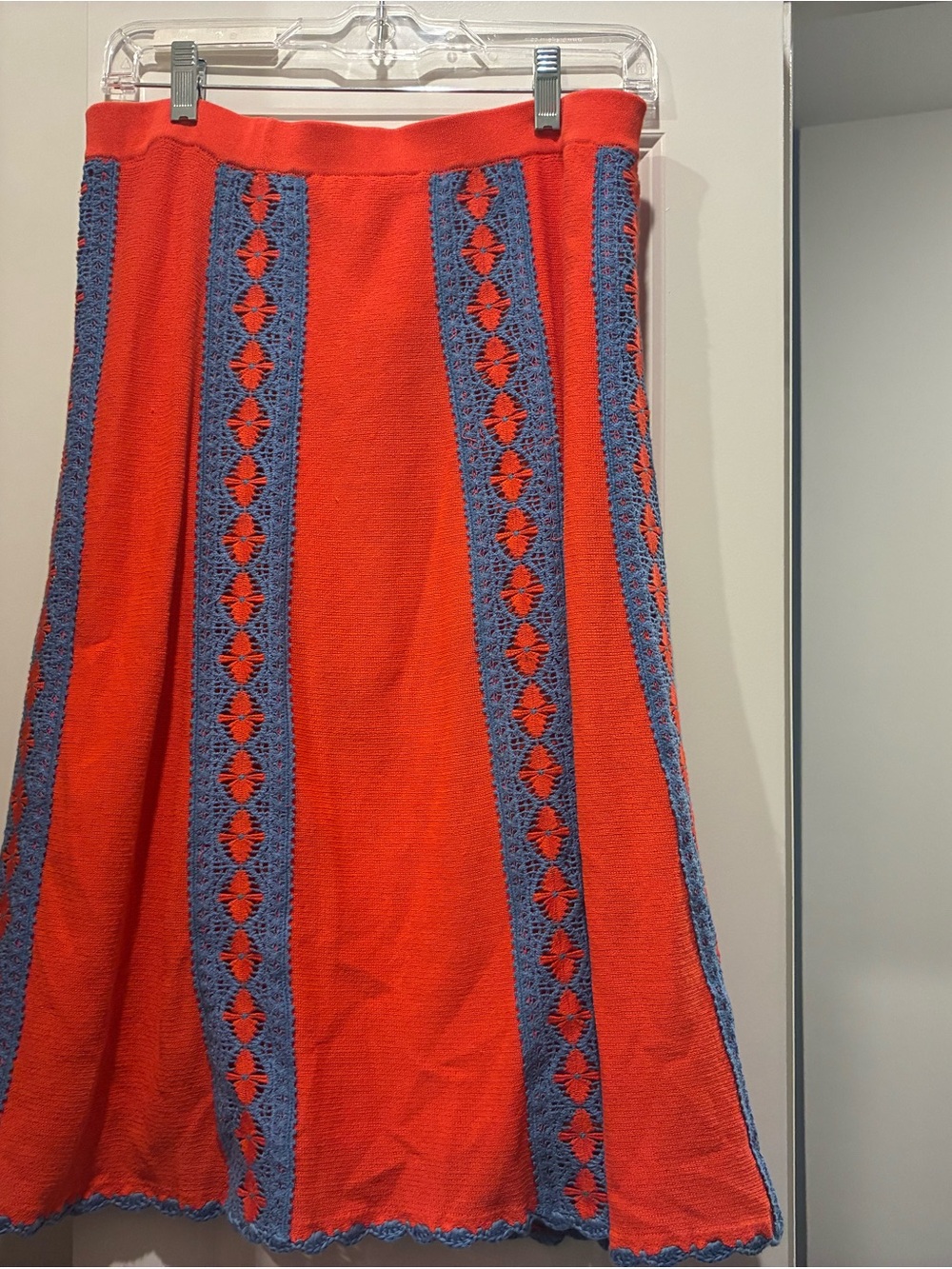 Coral Crochet-Trim A-Line Skirt - Women's